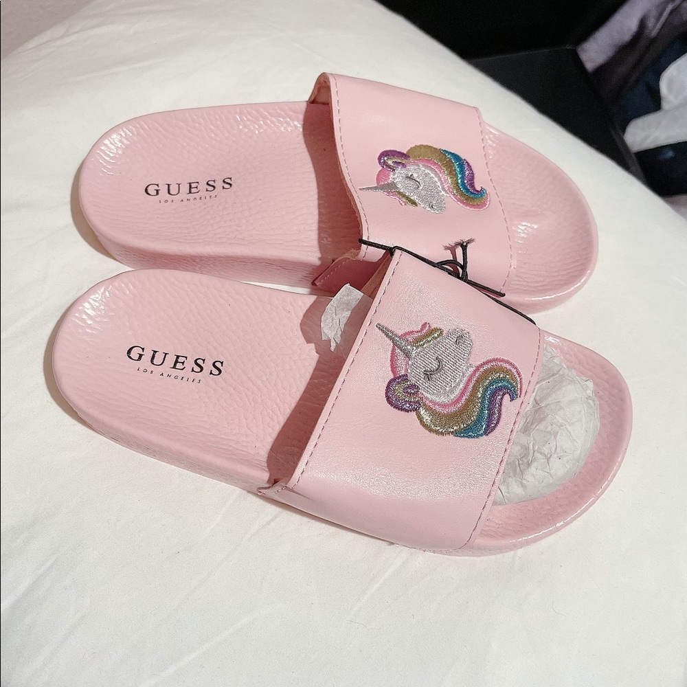 Beautiful Girl's Unicorn Slide Sandals